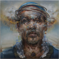 Stephen W. Douglas, Othello, 2012, oil/linen, 48"h x 48"w